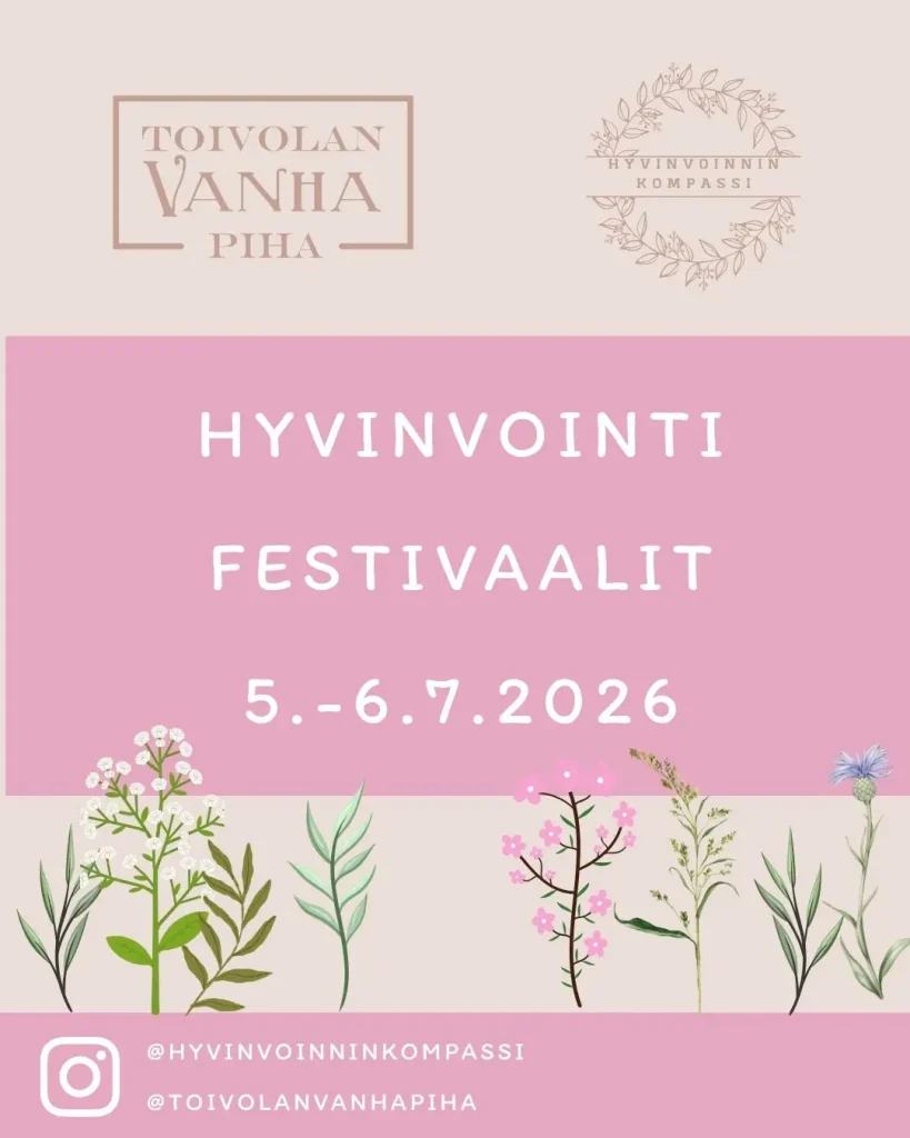 Hyvinvointitapahtuma Toivolan Vanhalla Pihalla